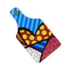 Tagliere vetro Cuore - Romero Britto