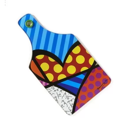 Tagliere vetro Cuore - Romero Britto