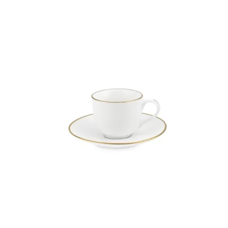 Maesta', Tazzina caffe con piatto Ml. 90 - La Porcellana Bianca