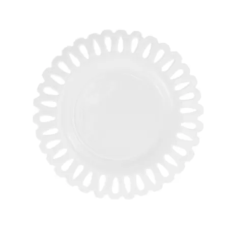 Giulietta, Piatto frutta traforato Cm. 21 - La Porcellana Bianca