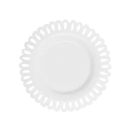 Giulietta, Piatto tondo traforato Cm. 31 - La Porcellana Bianca