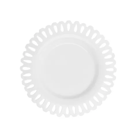 Giulietta, Piatto tondo traforato Cm. 31 - La Porcellana Bianca