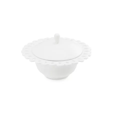 Giulietta, Zuccheriera traforata - La Porcellana Bianca