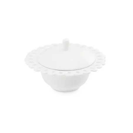 Giulietta, Zuccheriera traforata - La Porcellana Bianca