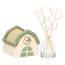 Porta diffusore a forma di casetta con cuore in ceramica - Thun