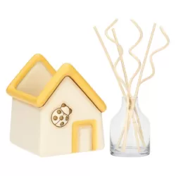 Porta diffusore a forma di casetta con coccinella in ceramica - Thun