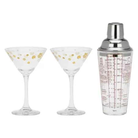 Set 2 bicchieri Martini con shaker Sorprese di Natale - Thun