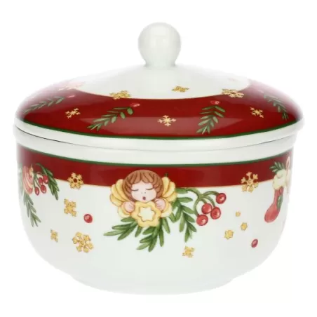 Biscottiera in porcellana Sorprese di Natale - Thun