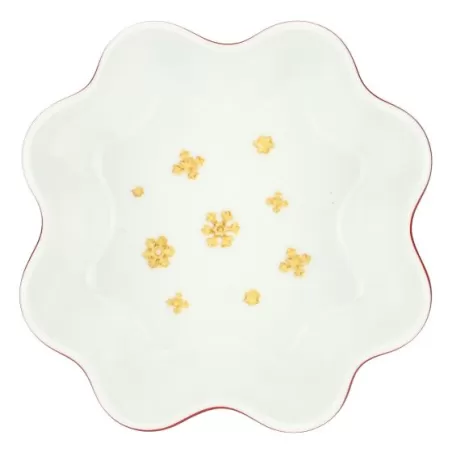 Ciotola a forma di quadrifoglio in porcellana Sorprese di Natale, media - Thun