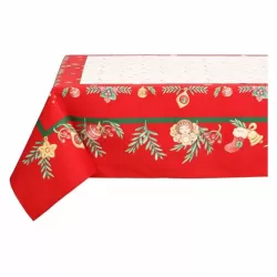 Tovaglia 12 posti in cotone Sorprese di Natale - Thun