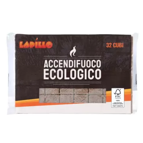 Accenditore ecologico cubetti Pz.32