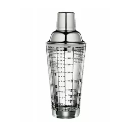 Shaker per cocktail con ricette in vetro/acciaio - Cilio