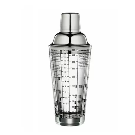 Shaker per cocktail con ricette in vetro/acciaio - Cilio
