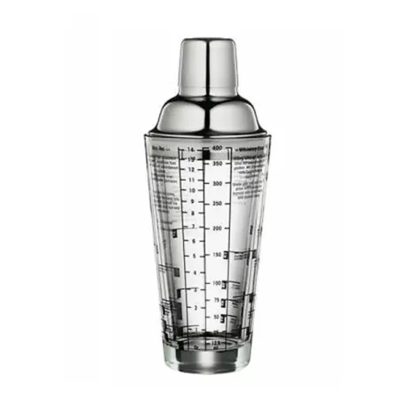 Shaker per cocktail con ricette in vetro/acciaio - Cilio