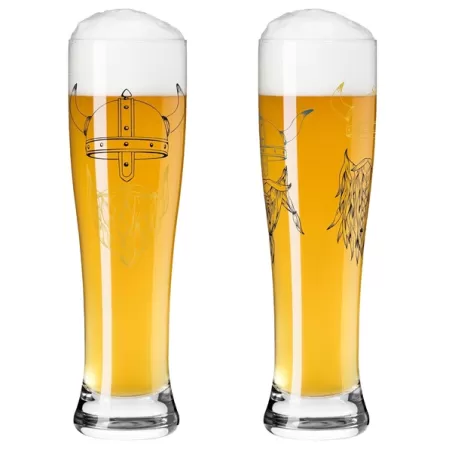 Bicchiere birra Weizen "Brauchzeit 9" A. Vasconcelos Vichingo & Vichingo - Ritzenhoff