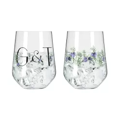 Tumbler Gin Tonic "Botanic lights" Motivo e Slogan - Ritzenhoff