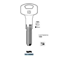 Chiave punzonata, Yale - YA118SMD - Silca