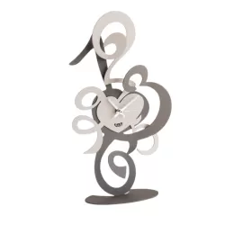 Orologio Truciolo Tavolo, Fango e Nocciola - Arti e Mestieri