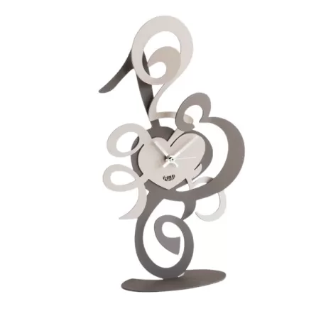 Orologio Truciolo Tavolo, Fango e Nocciola - Arti e Mestieri