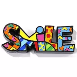 Scritta decorativa Mini Smile cm. 8X4 - Romero Britto
