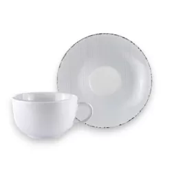 Tazza Colazione con piatto Almond Black - Weissestal