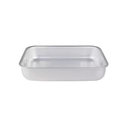 Rostiera rettangolare in alluminio con maniglie snodate cm. 26x20 - Agnelli