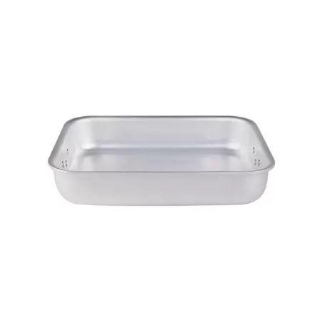 Rostiera rettangolare in alluminio con maniglie snodate cm. 26x20 - Agnelli