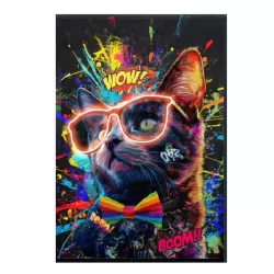 Quadro led, Gatto Cm.60x90 - Palais Royal