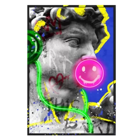 Quadro led, David Smile Cm.80x120 - Palais Royal