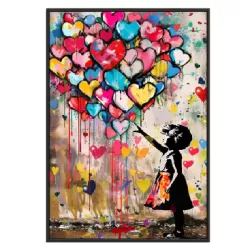 Quadro con finitura extralucida, Glossy Baloon Cm.60x90 - Palais Royal