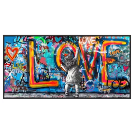 Quadro con finitura extralucida, Glossy Love Cm.120x60 - Palais Royal