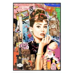 Quadro con finitura extralucida, Glossy Audrey Cm.80x120 - Palais Royal