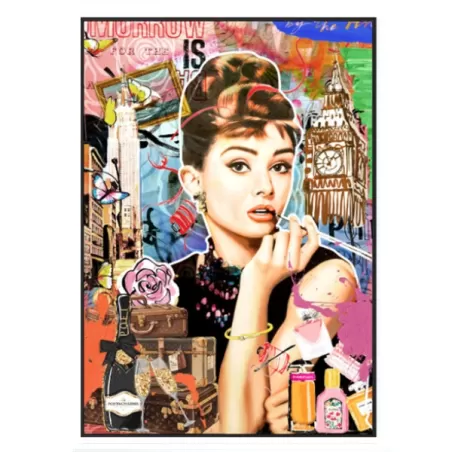 Quadro con finitura extralucida, Glossy Audrey Cm.80x120 - Palais Royal