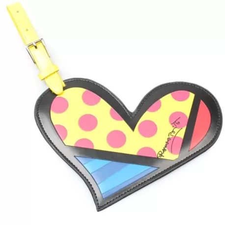Targhetta bagaglio Cuore - Romero Britto