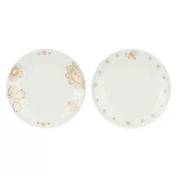 Set 2 piatti piani in porcellana Happy Elegance - Thun