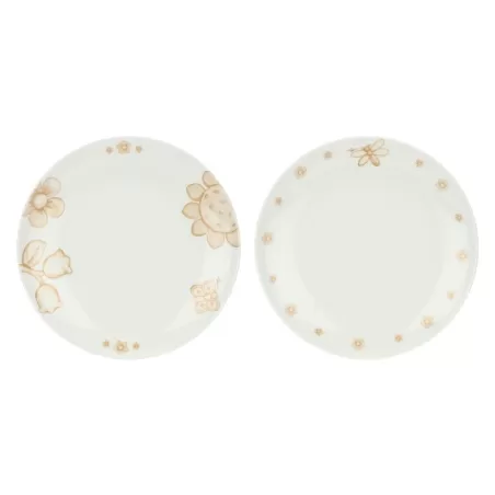 Set 2 piatti piani in porcellana Happy Elegance - Thun