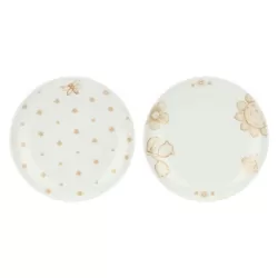 Set 2 piatti dessert in porcellana Happy Elegance - Thun