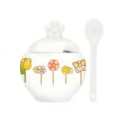 Zuccheriera con cucchiaino in porcellana Happy Country - Thun
