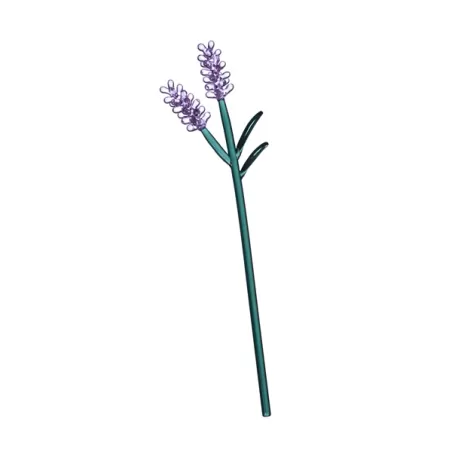 Botanica, Fiore in vetro lavanda lilla - Ichendorf