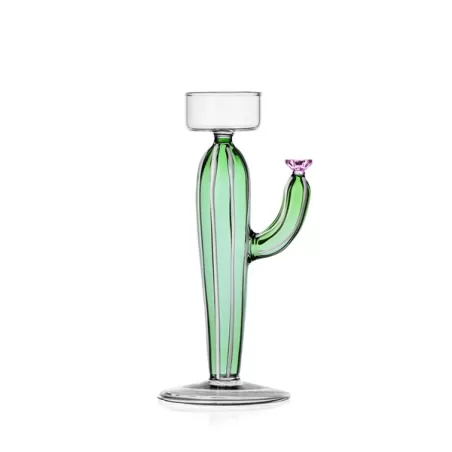 Desert Plants, Tealight cactus verde Fiore rosa - Ichendorf