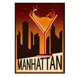 Quadro led, Manhattan Cm.60x80 - Palais Royal