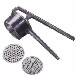 Schiacciapatate in alluminio con 2 dischi Cm.30