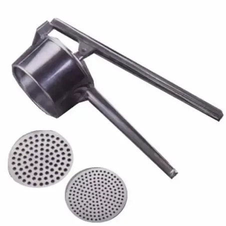 Schiacciapatate in alluminio con 2 dischi Cm.30