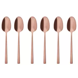 Rock, Set 6 cucchiaini tè/caffè pvd copper - Sambonet