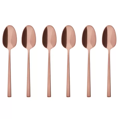 Rock, Set 6 cucchiaini tè/caffè pvd copper - Sambonet