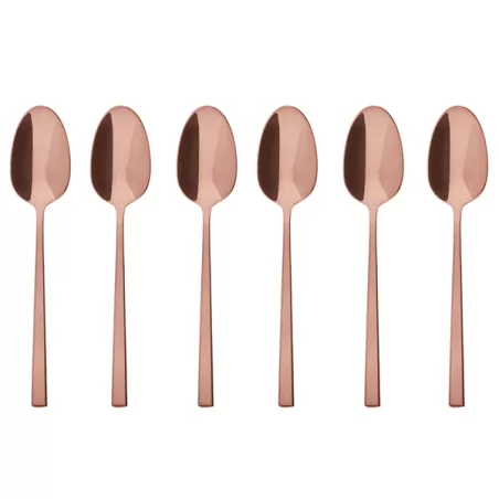 Rock, Set 6 cucchiaini tè/caffè pvd copper - Sambonet