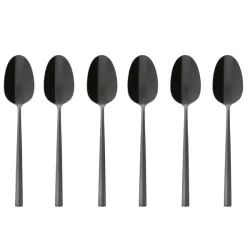 Rock, Set 6 cucchiaini tè/caffè pvd 2black - Sambonet