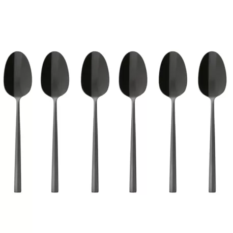 Rock, Set 6 cucchiaini tè/caffè pvd 2black - Sambonet