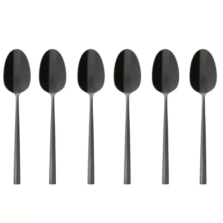 Rock, Set 6 cucchiaini tè/caffè pvd 2black - Sambonet