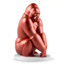 Gorilla Rosso metallizzato (Serie Limitata) - Lladro